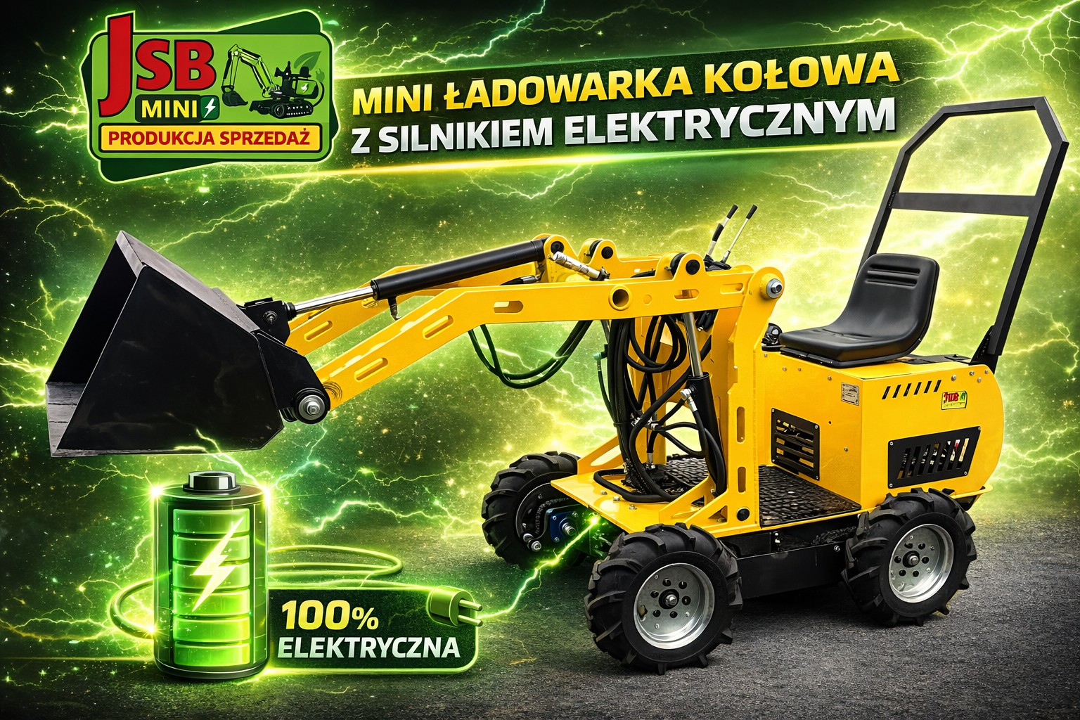 Elektryczna E Ładowarka E Koparka NOWE 2026 | Prosto od Producenta JSB — zdjęcie 2