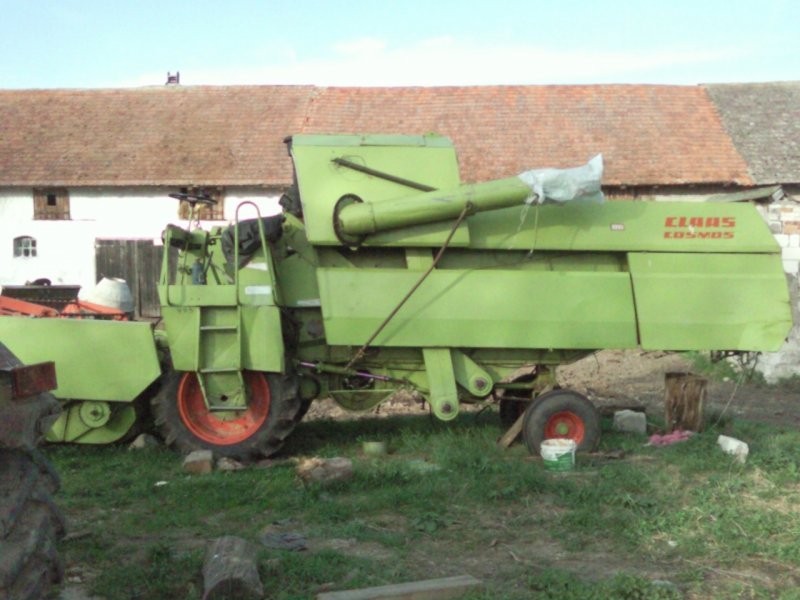 kombajn claas cosmos z prasą — zdjęcie 2