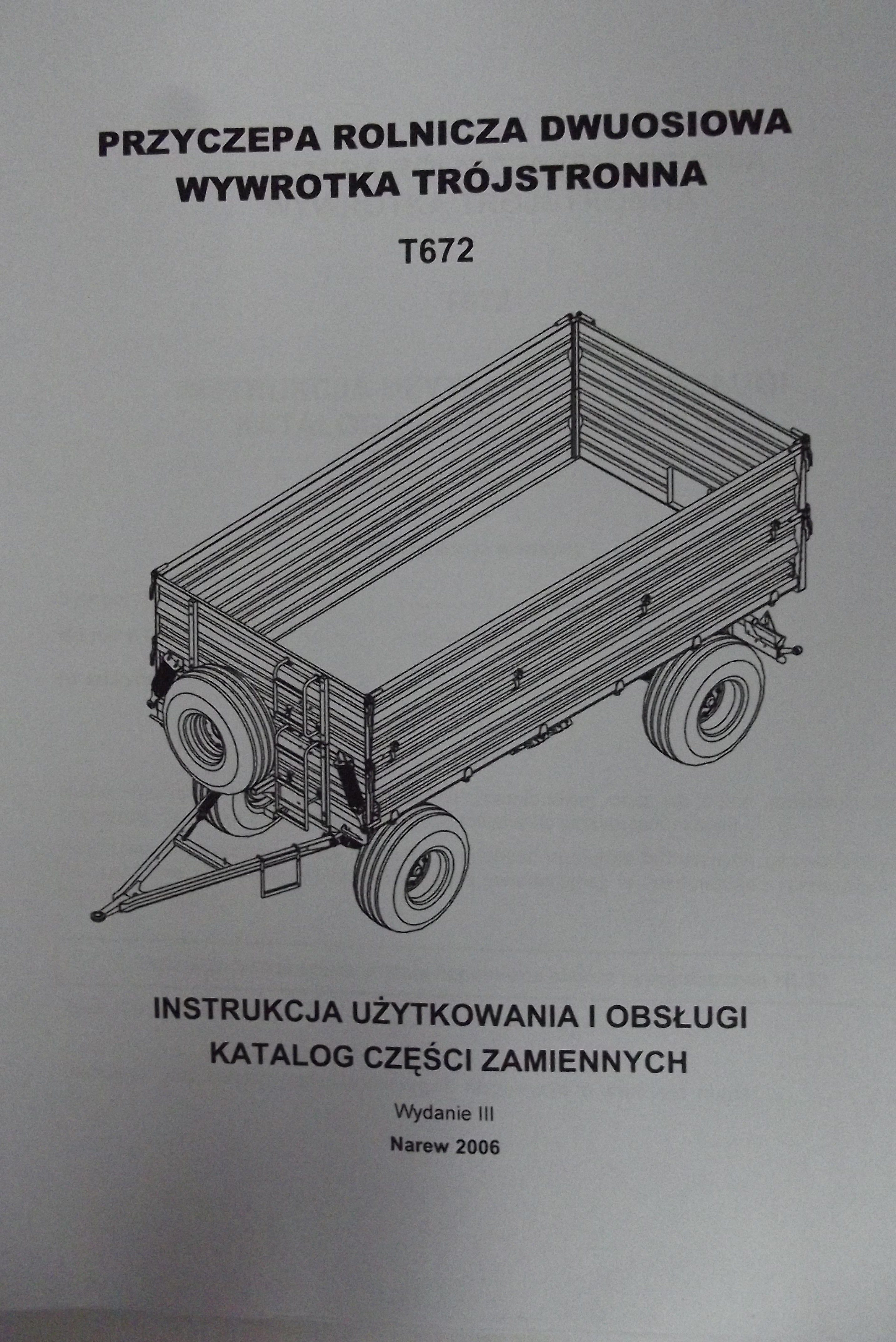 Katalog Pronar przyczepy,maszyny użytkowe,Instrukcje obsługi. — zdjęcie 5