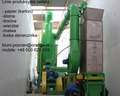 Peleciarnie nowe i uzywane 2t/h sloma trocina