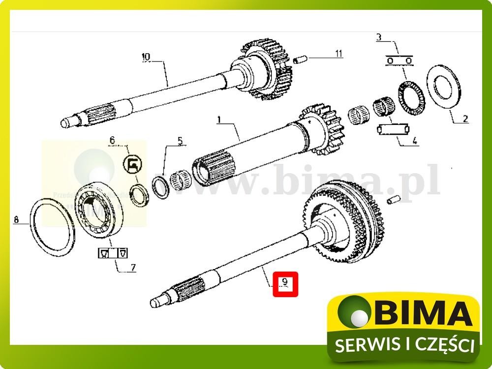 Używany wałek sprzęgłowy Renault CLAAS 95-12,95-14 — zdjęcie 3