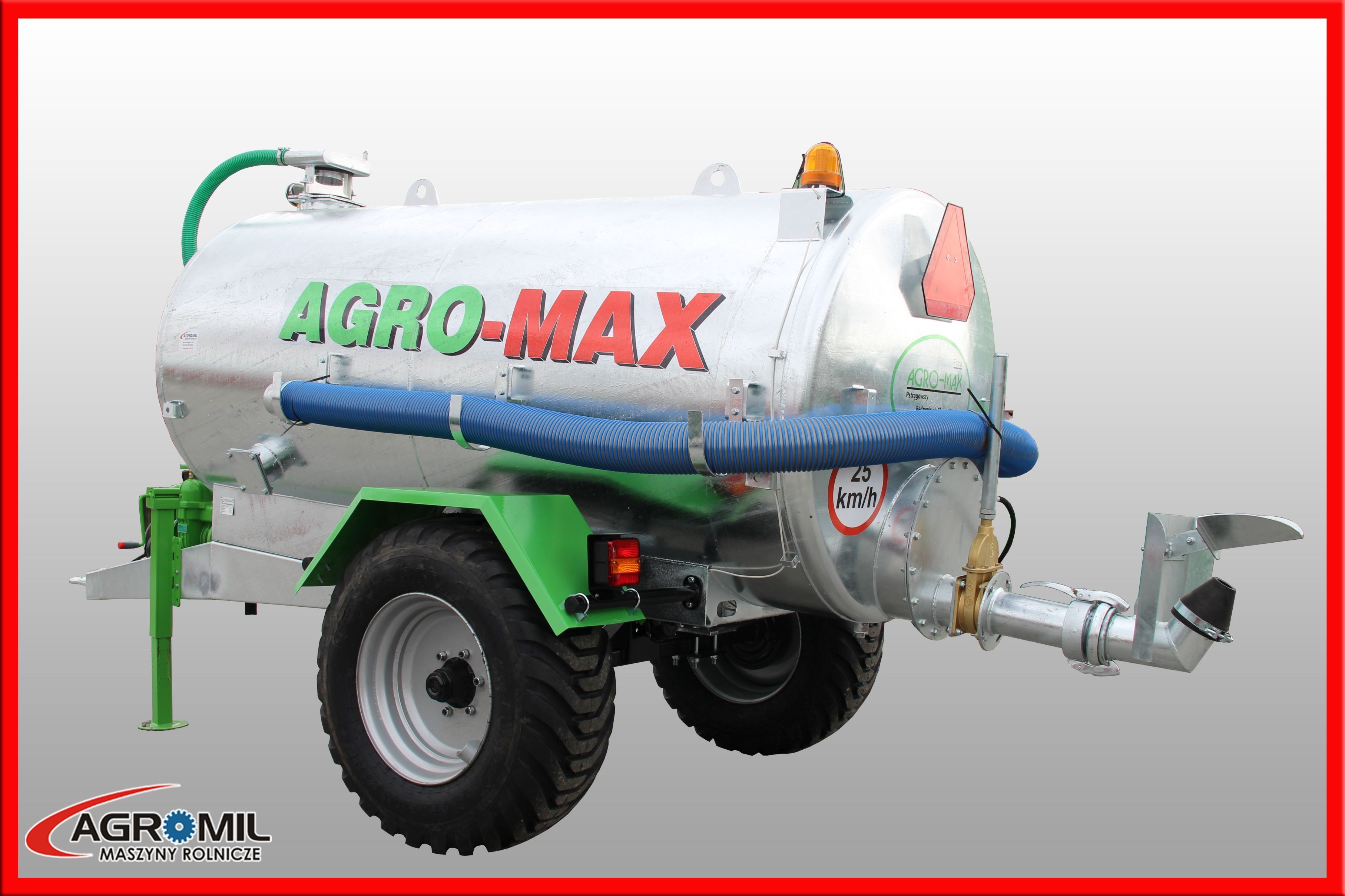 Beczkowóz wóz asenizacyjny jednoosiowy agro-max  — zdjęcie 1