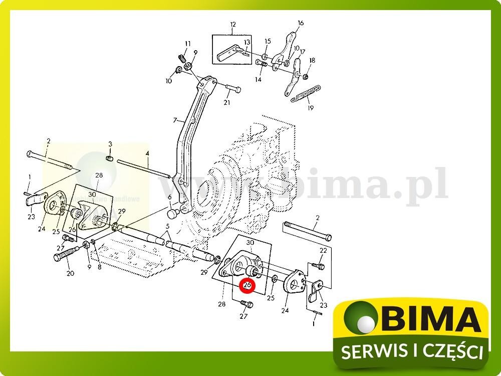 Tulejka wałka łącznika dolnego John Deere 1840,2040 — zdjęcie 2