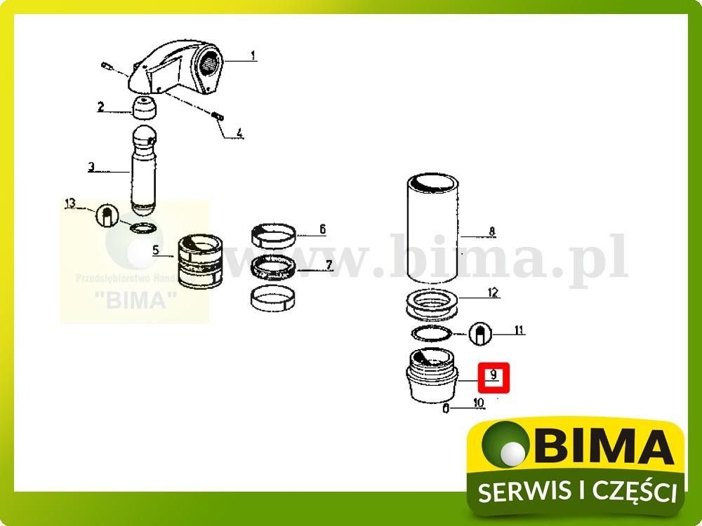 Stojak cylindra podnośnika Renault CLAAS 103-12,103-14 — zdjęcie 3