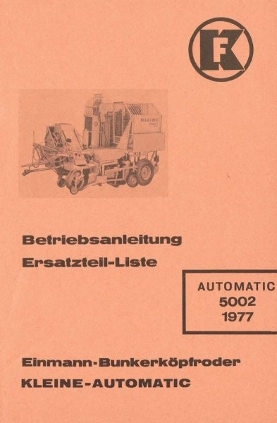 Kleine Automatic 5000, Kleine Automatic 5002 — zdjęcie 2