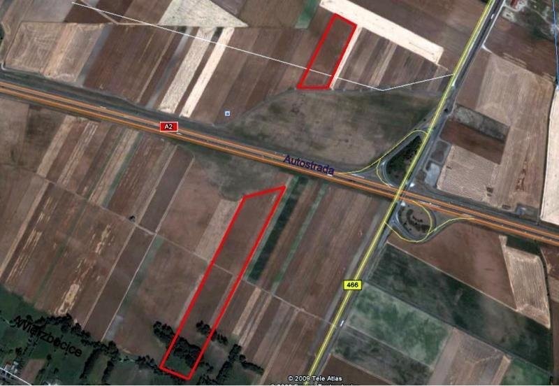 Sprzedam grunt inwestycyjny przy autostradzie A2