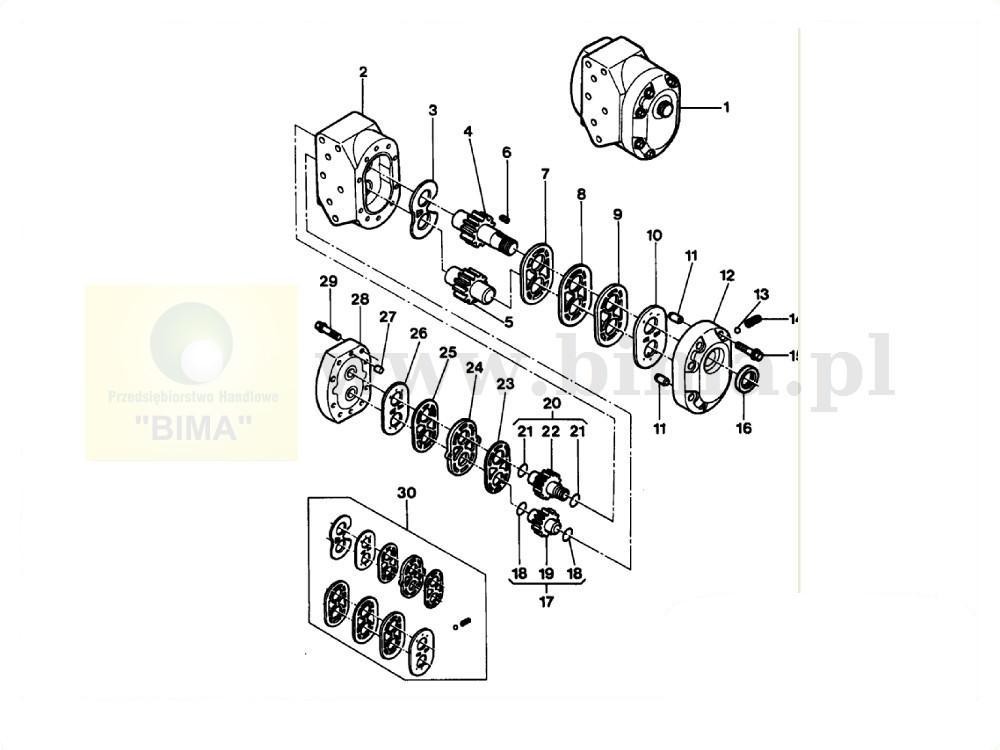 Pompa hydrauliczna MF Massey Ferguson 2725,2745,2775 — zdjęcie 4