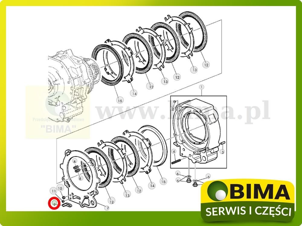 Uszczelnienie John Deere 6810,6910,6910S,7600,7700,7710
