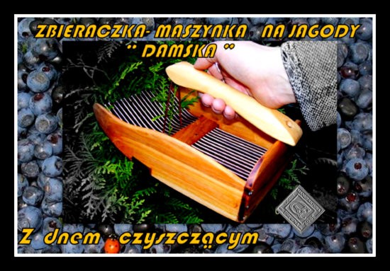 zbieraczka - maszynka -kombajn do jagód i borówek — zdjęcie 1