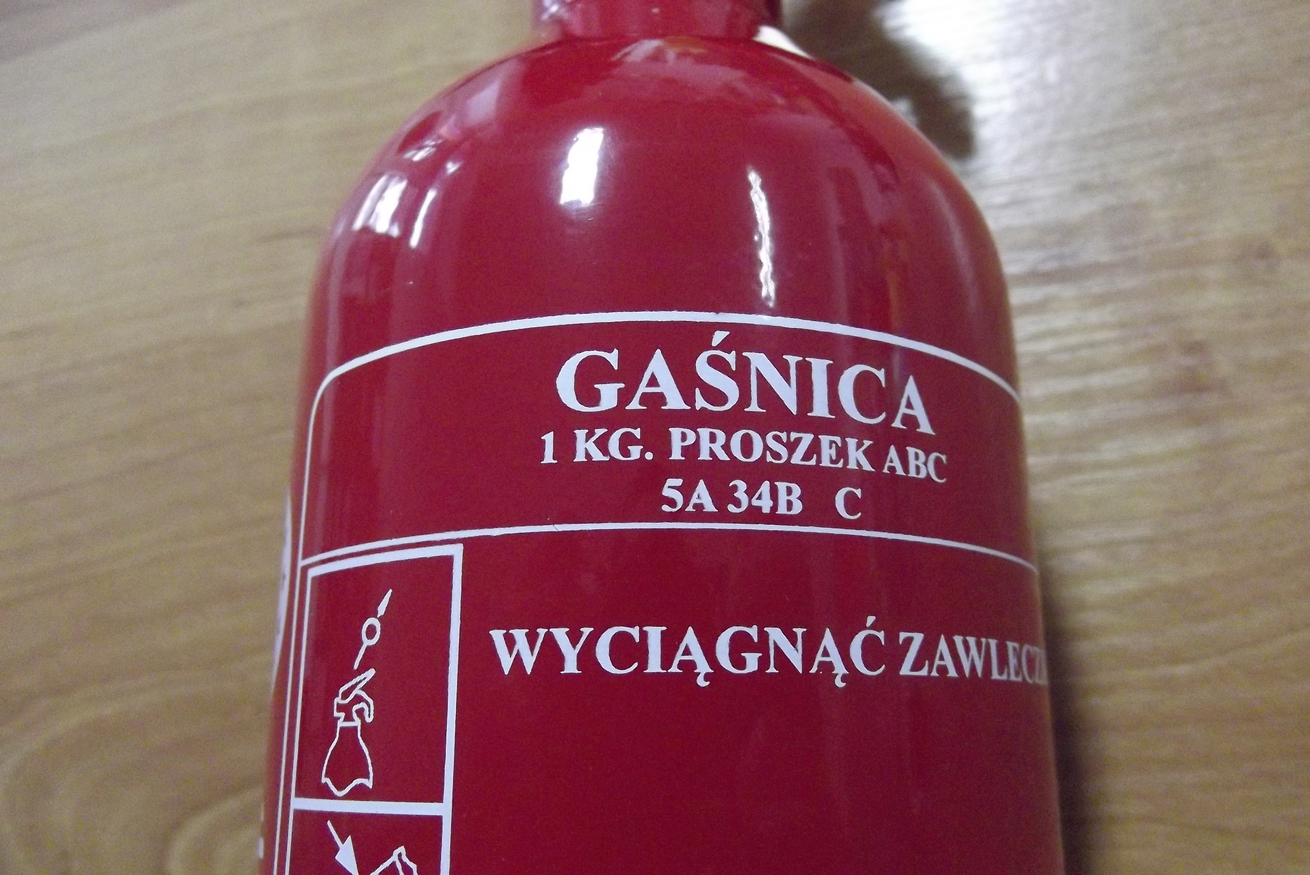 Gaśnica proszkowa ABC 1 KG do ciągników i maszyn rolniczych — zdjęcie 2