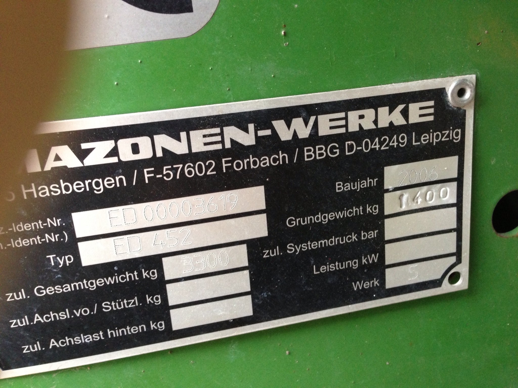 Amazone ED 452 - 2006 — zdjęcie 2