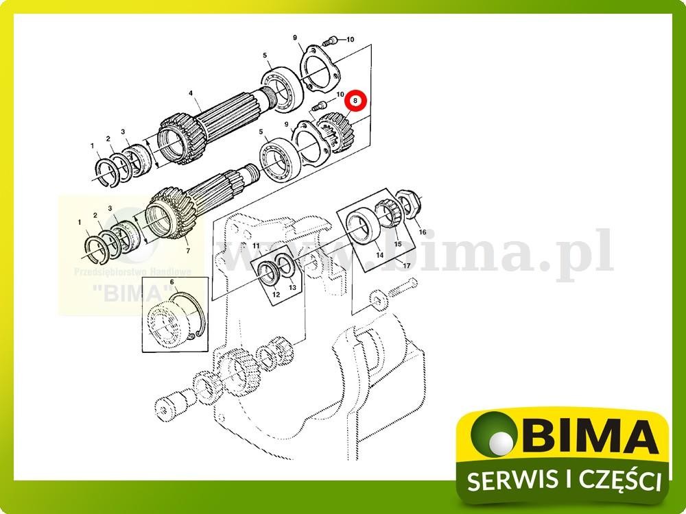 Koło zębate z26 skrzyni biegów John Deere 2855,2355