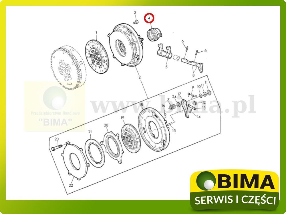 Łożysko oporowe John Deere 1020,1120,820,920,1030,1630 — zdjęcie 3