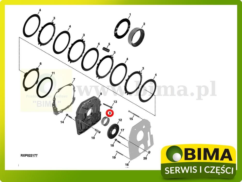 Tulejka skrzyni biegów John Deere 5720,5820,7430,7330 — zdjęcie 2