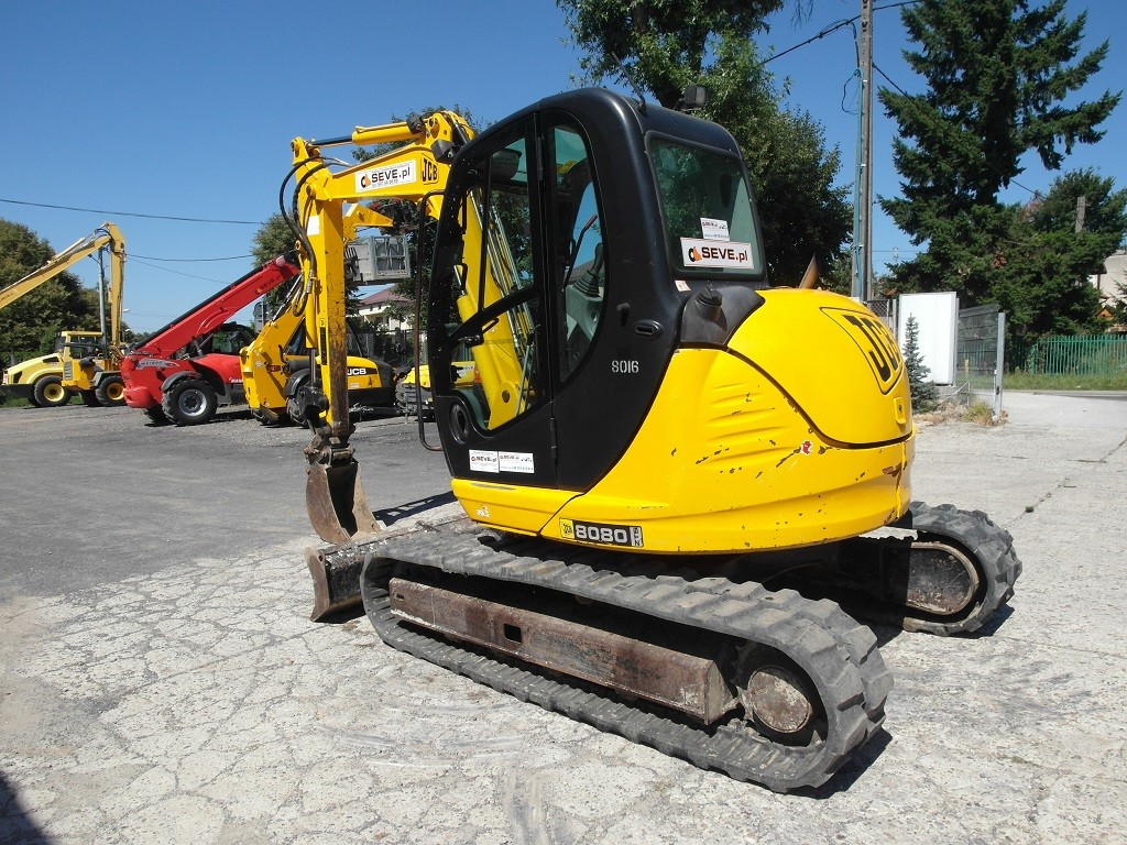 Minikoparka JCB 8080 8 ton 2007rok szybkozłącze klimatyzacja — zdjęcie 3