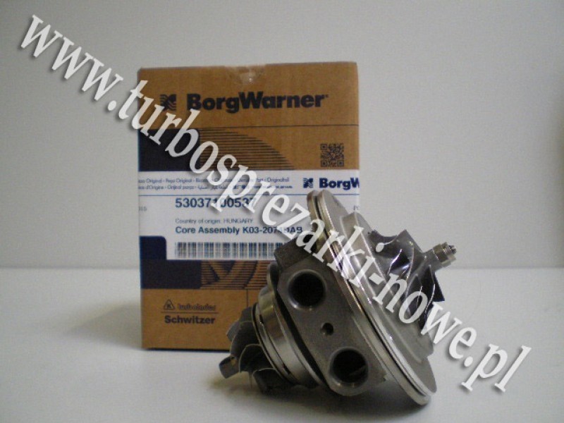 VW - Nowy rdzeń CHRA BorgWarner KKK 1.4 TSI 53037100537
