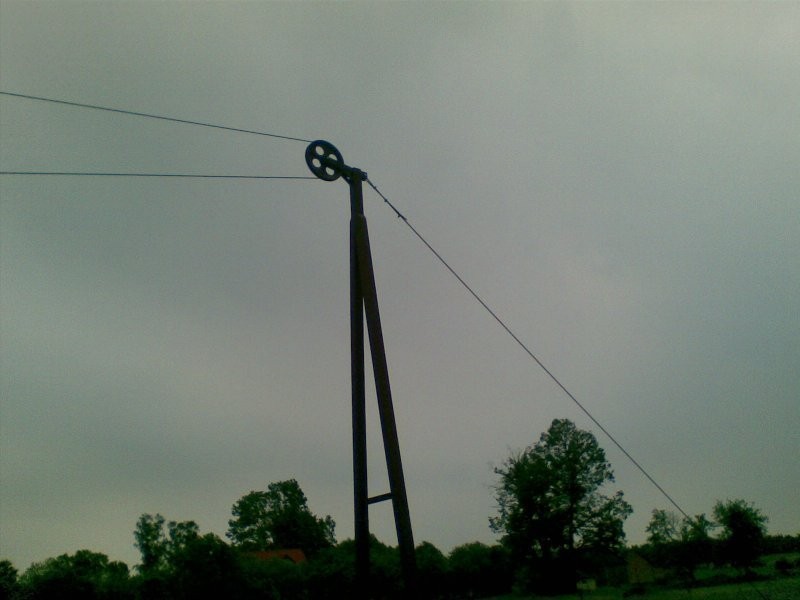 linowy wyciąg obornika linówka zgarniacz obornika