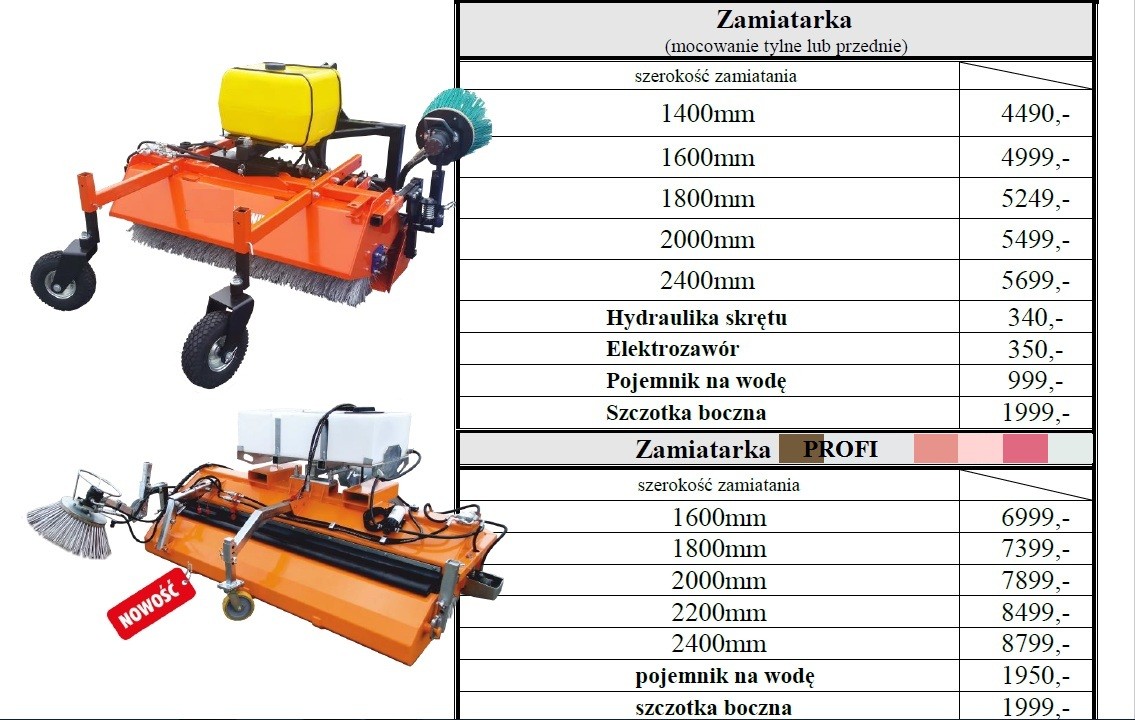 Zamiatarka(szczotka) do ciągnika, traktora, hydrauliczna,Tuz,Euroramka — zdjęcie 8