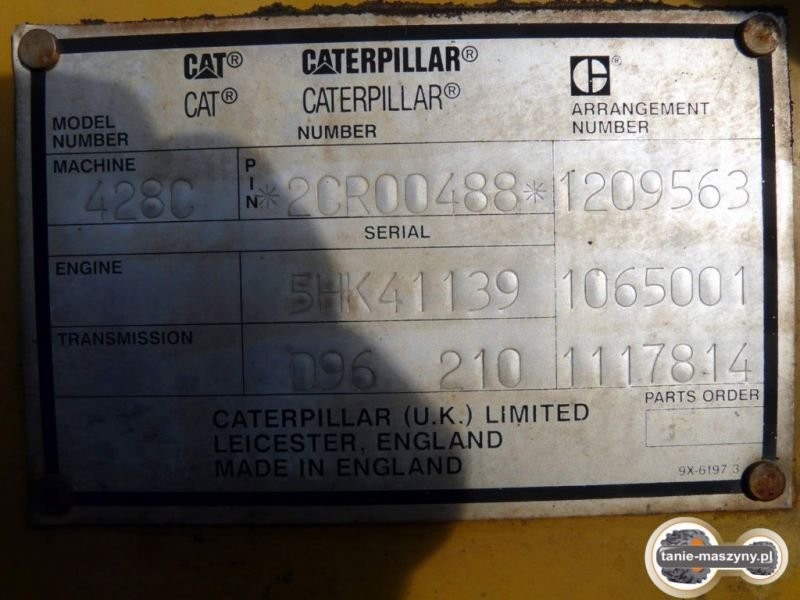 Caterpillar Cat 428 C 1996 Koparkoładowarka — zdjęcie 4