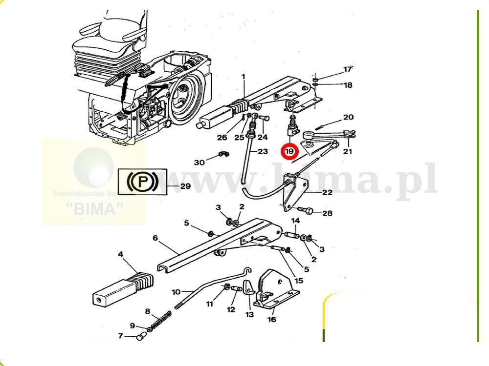 Czujnik hamulca ręcznego MF Massey Ferguson 2620,2625 — zdjęcie 3