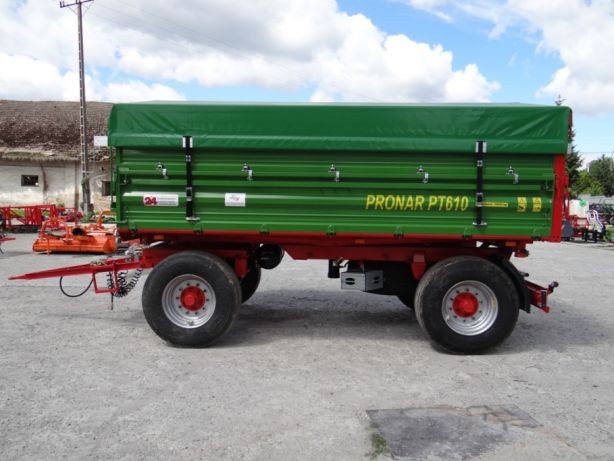 Przyczepa rolnicza 8 t paletowa PRONAR PT608 od ręki wyprzedaż — zdjęcie 6