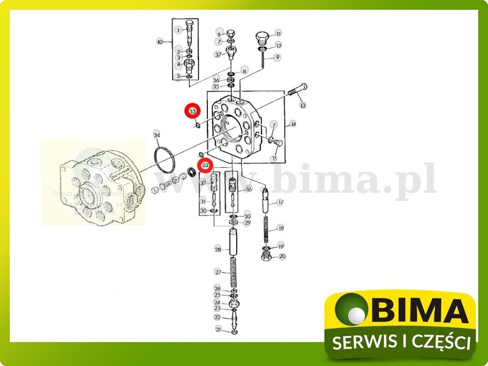 Uszczelniacz John Deere 8430,8450,8630,8650,8850,3040