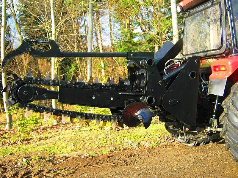 Koparka łańcuchowa napędzane z ciągnika rolniczego 120 CM — zdjęcie 3
