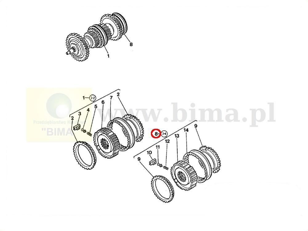 Synchronizator 3-4 bieg MF Massey Ferguson 3090,3095 — zdjęcie 4