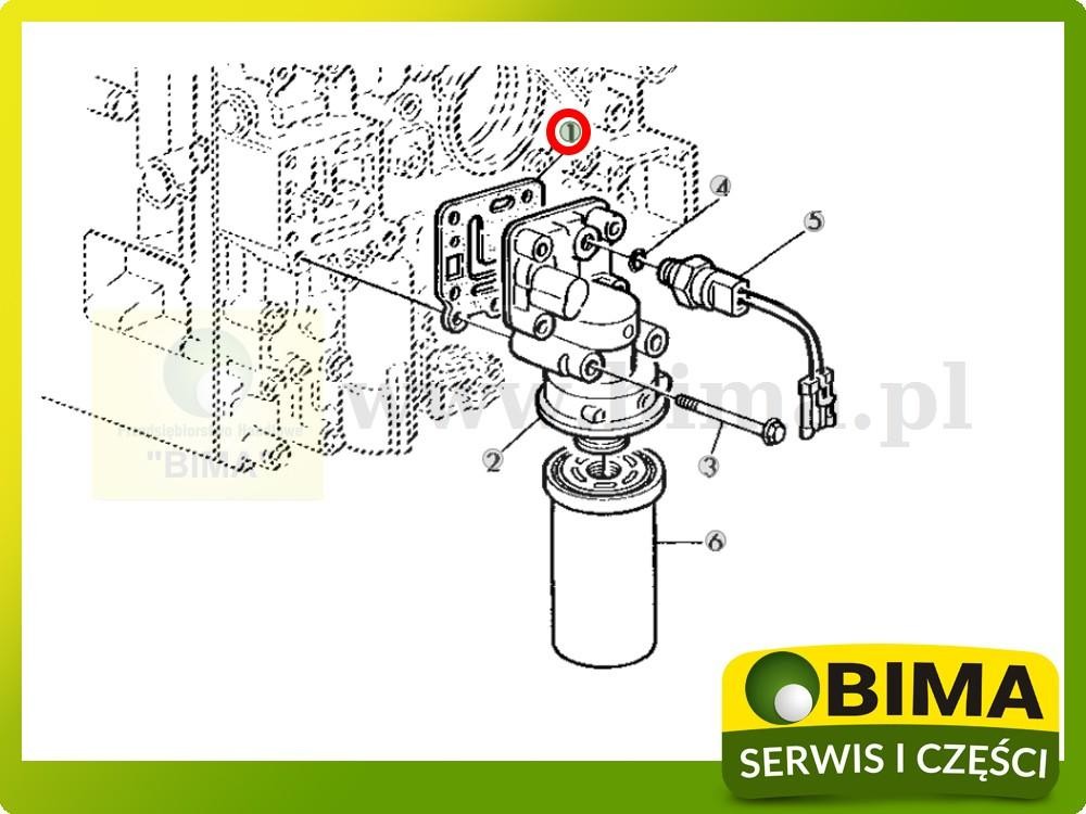Uszczelka podstawy filtra oleju John Deere 6534,6600 — zdjęcie 2