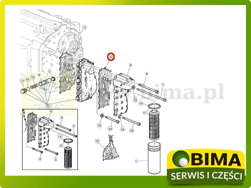 Uszczelka płyty elektrozaworów John Deere 6910S,6920 — zdjęcie 2