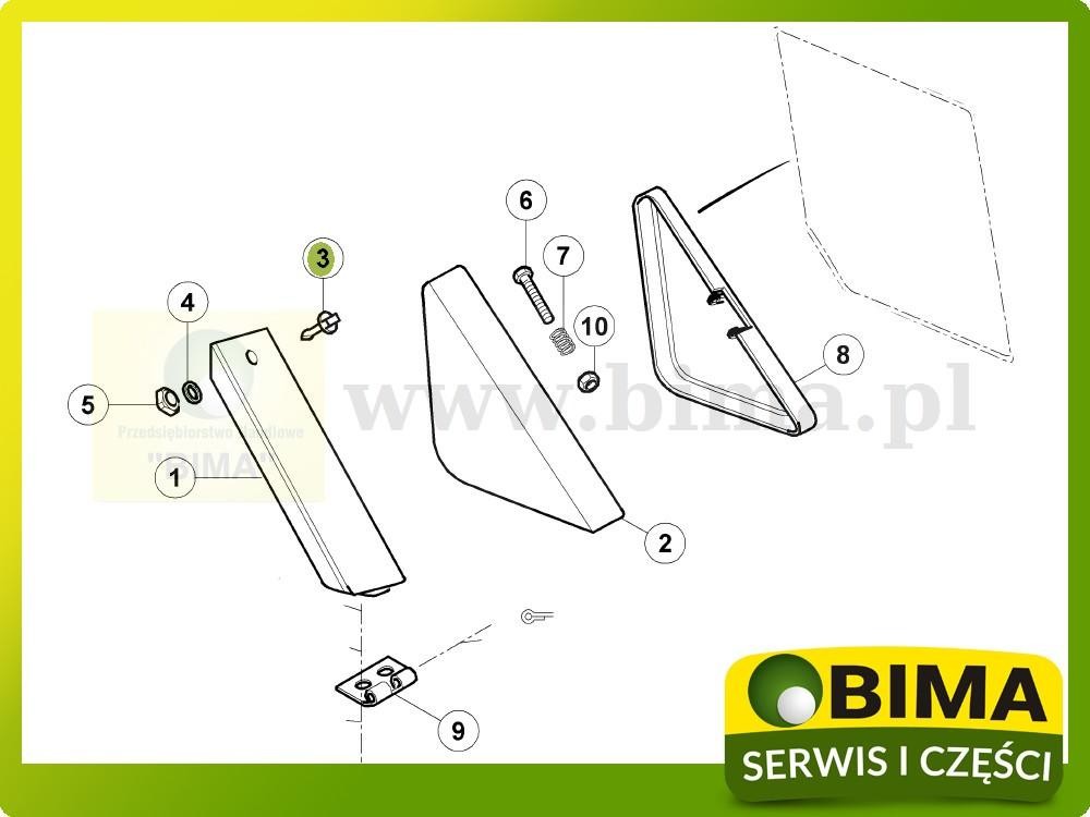 Zatrzask blokada rygiel Renault CLAAS ARES 557,567,577 — zdjęcie 4