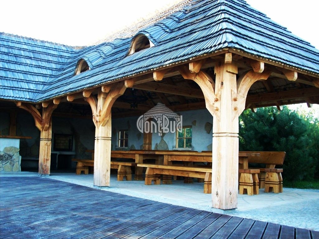 Altana biesiadna ogrodowa wiata weselna altanka restauracyjna  — zdjęcie 2