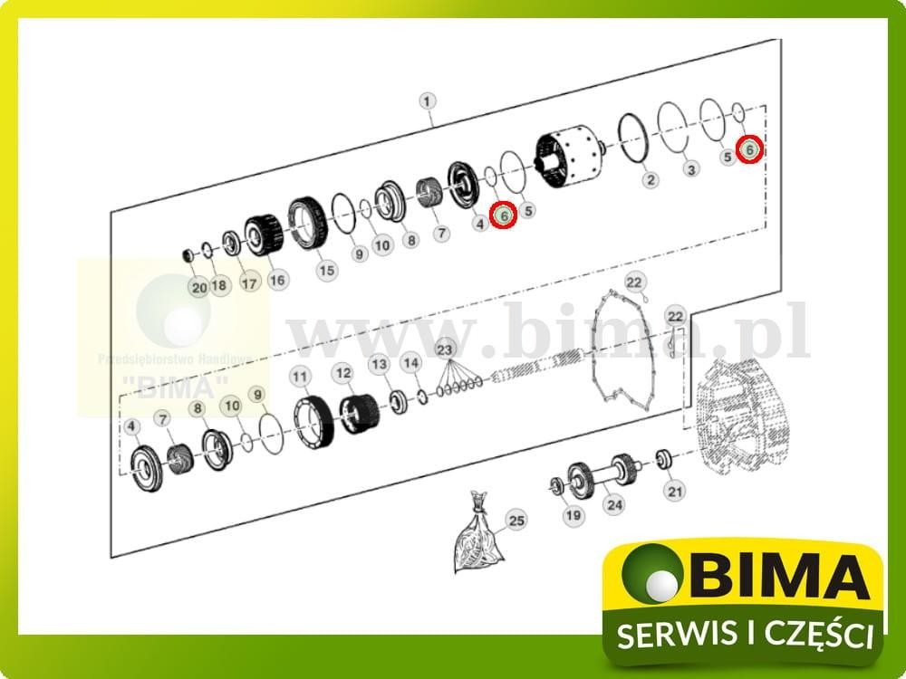 Oring John Deere 6930,7430,7430E,7530,7530E,6230,6330 — zdjęcie 3