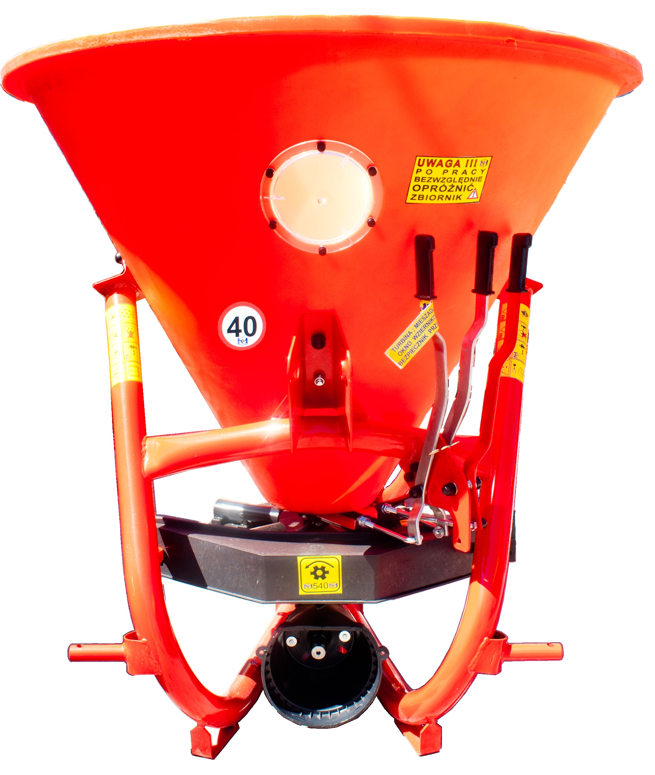 Rozsiewacz Lejkowy Jednoturbinowy 350 370 L DEXWAL AGRO-ACTIV — zdjęcie 4