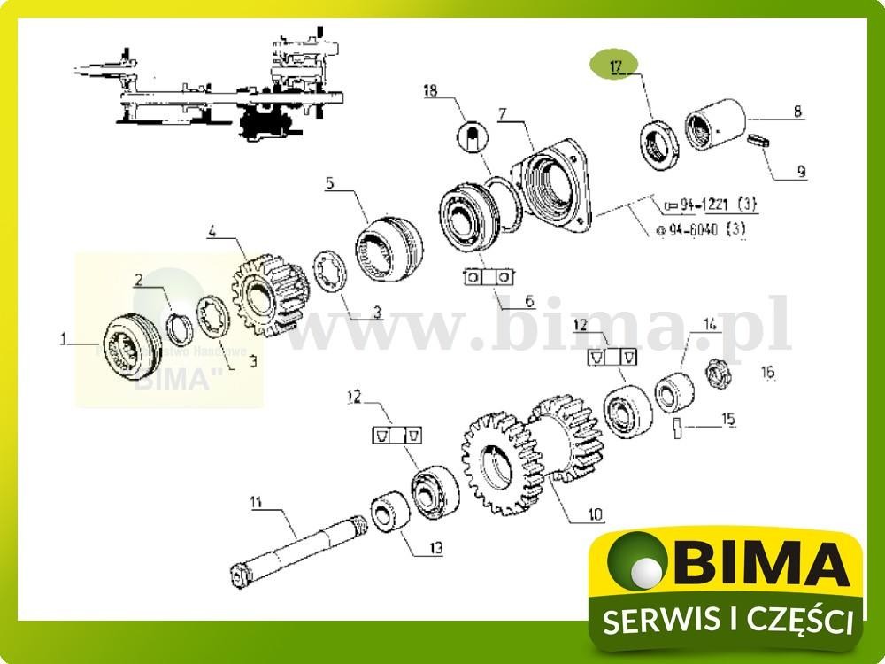 Nakrętka wałka skrzyni biegów Renault CLAAS Celtis 456 — zdjęcie 3