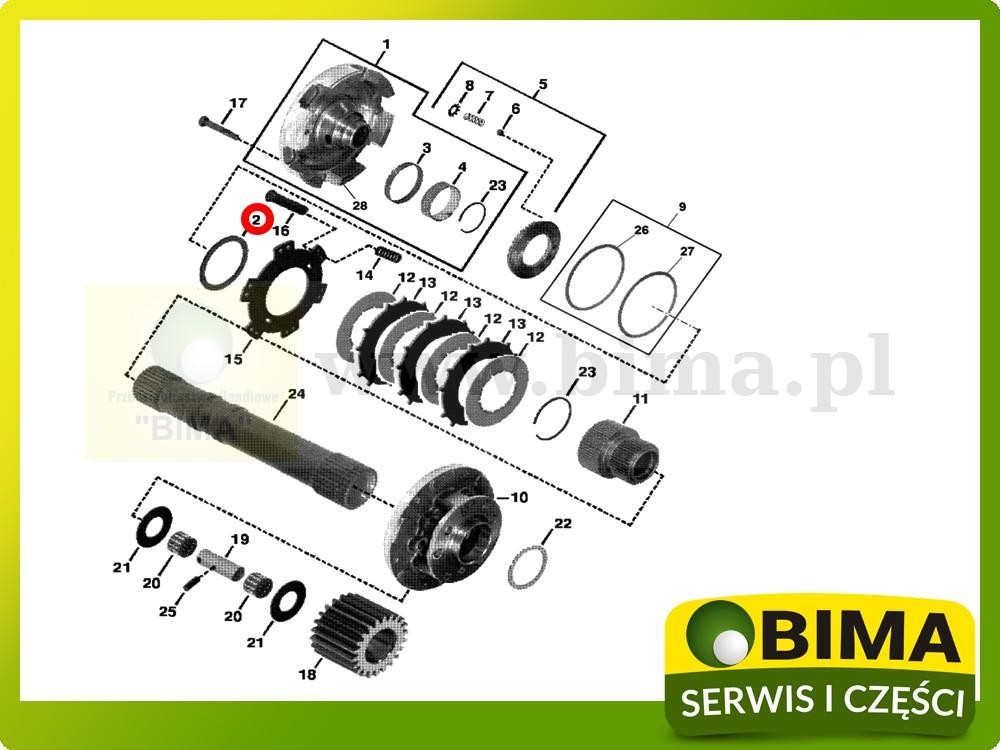 Podkładka sprzęgła John Deere 6400,6506,6600,6800,6900 — zdjęcie 2
