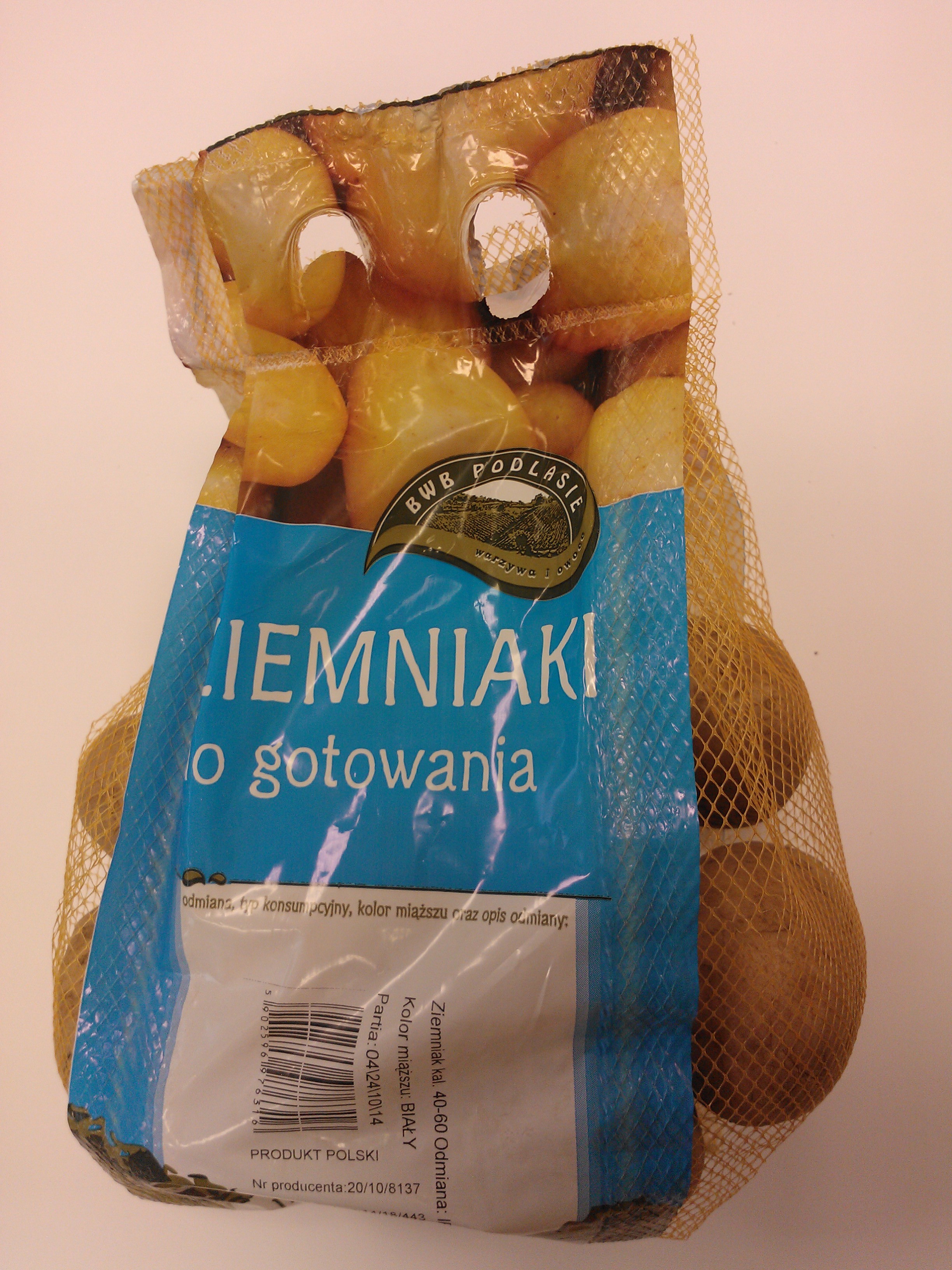 Ziemniak z certyfikatem GLOBAL G.A.P. opakowania 2-25 kg — zdjęcie 1