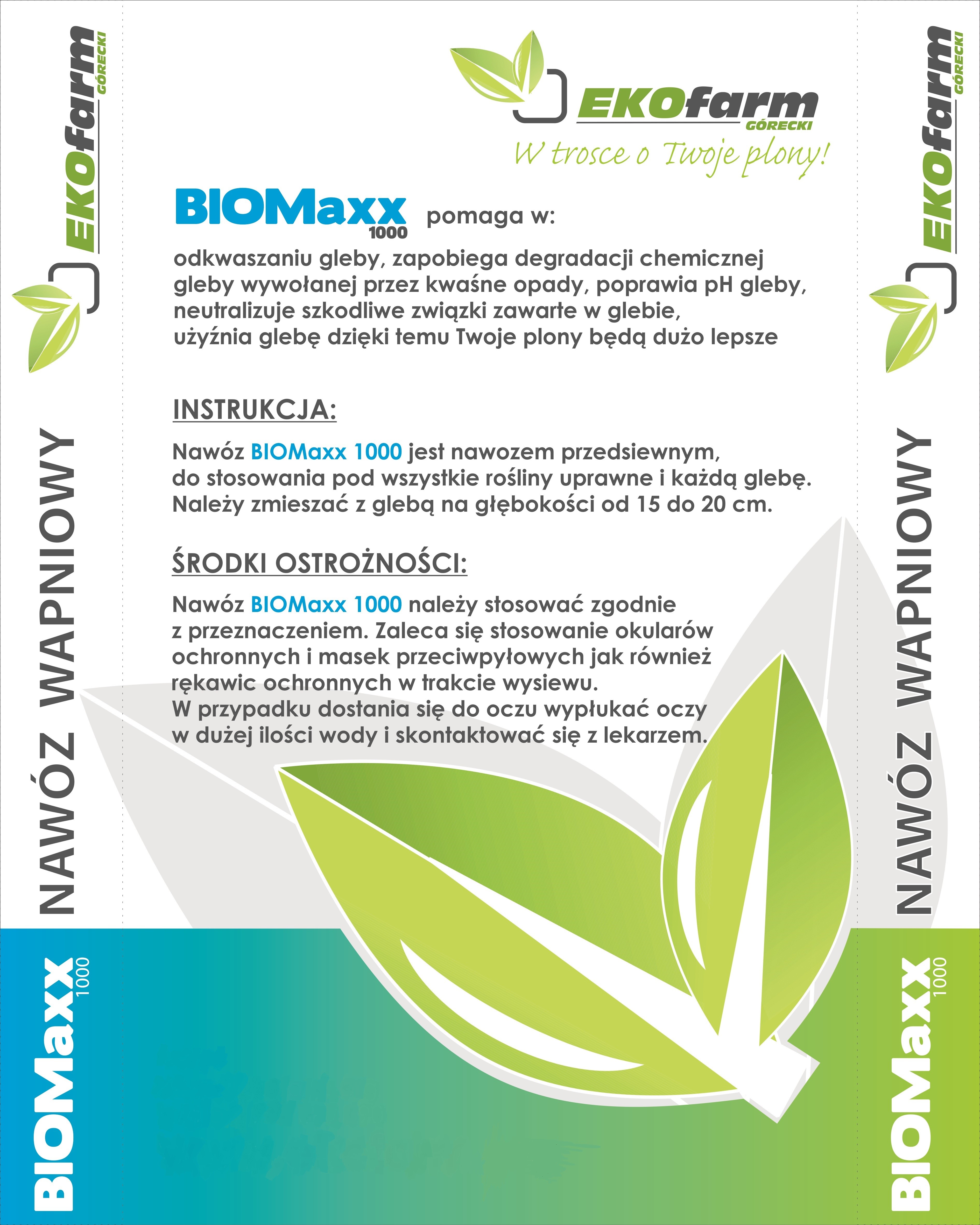 Wapno Nawozowe Granulowane BioMaxx 1000 !!! NAJWYŻSZA JAKOŚĆ !!! — zdjęcie 3