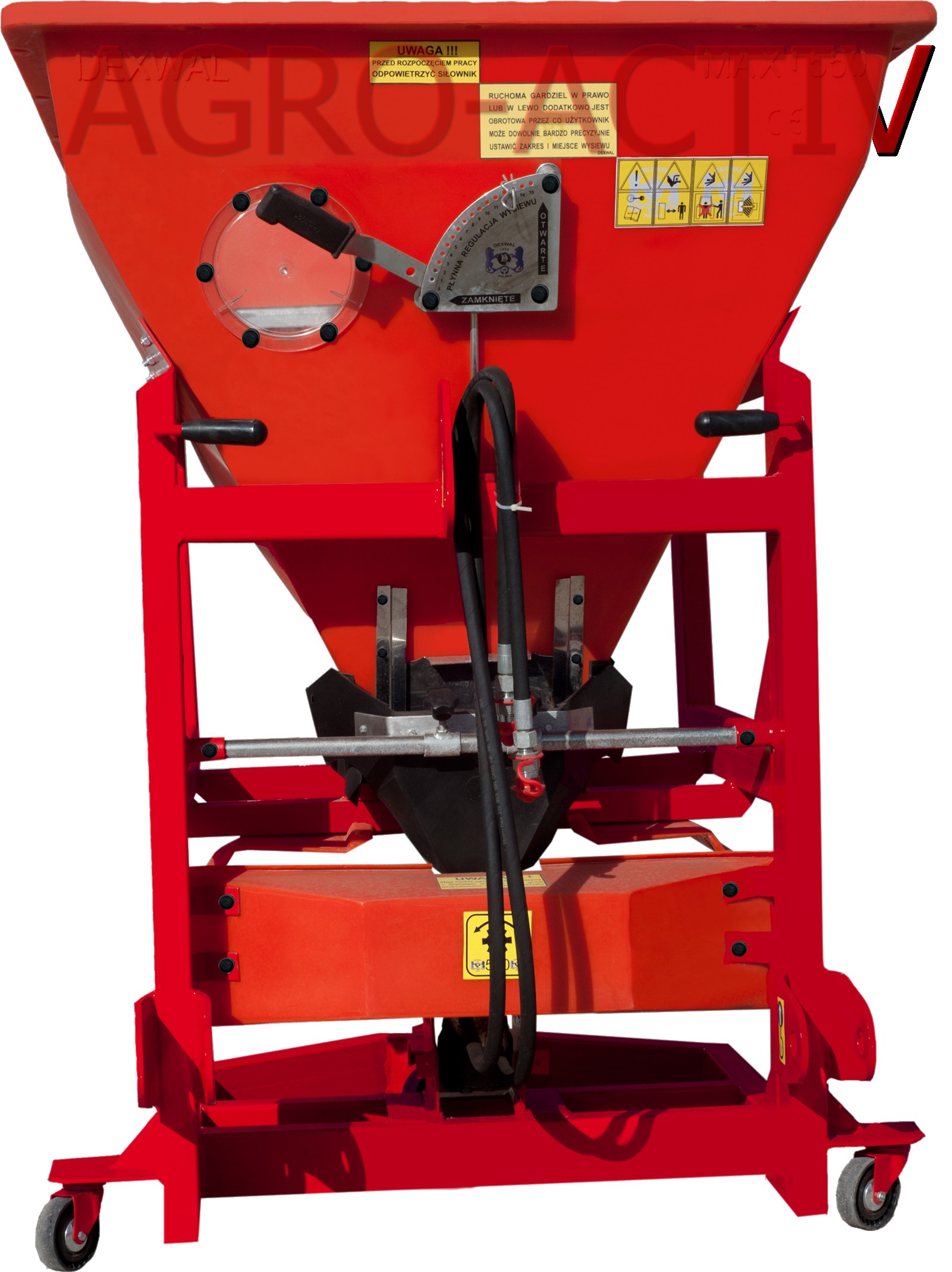 Rozsiewacz Nawozów TAJFUN 380l/600kg wibro TRANSPORT — zdjęcie 3