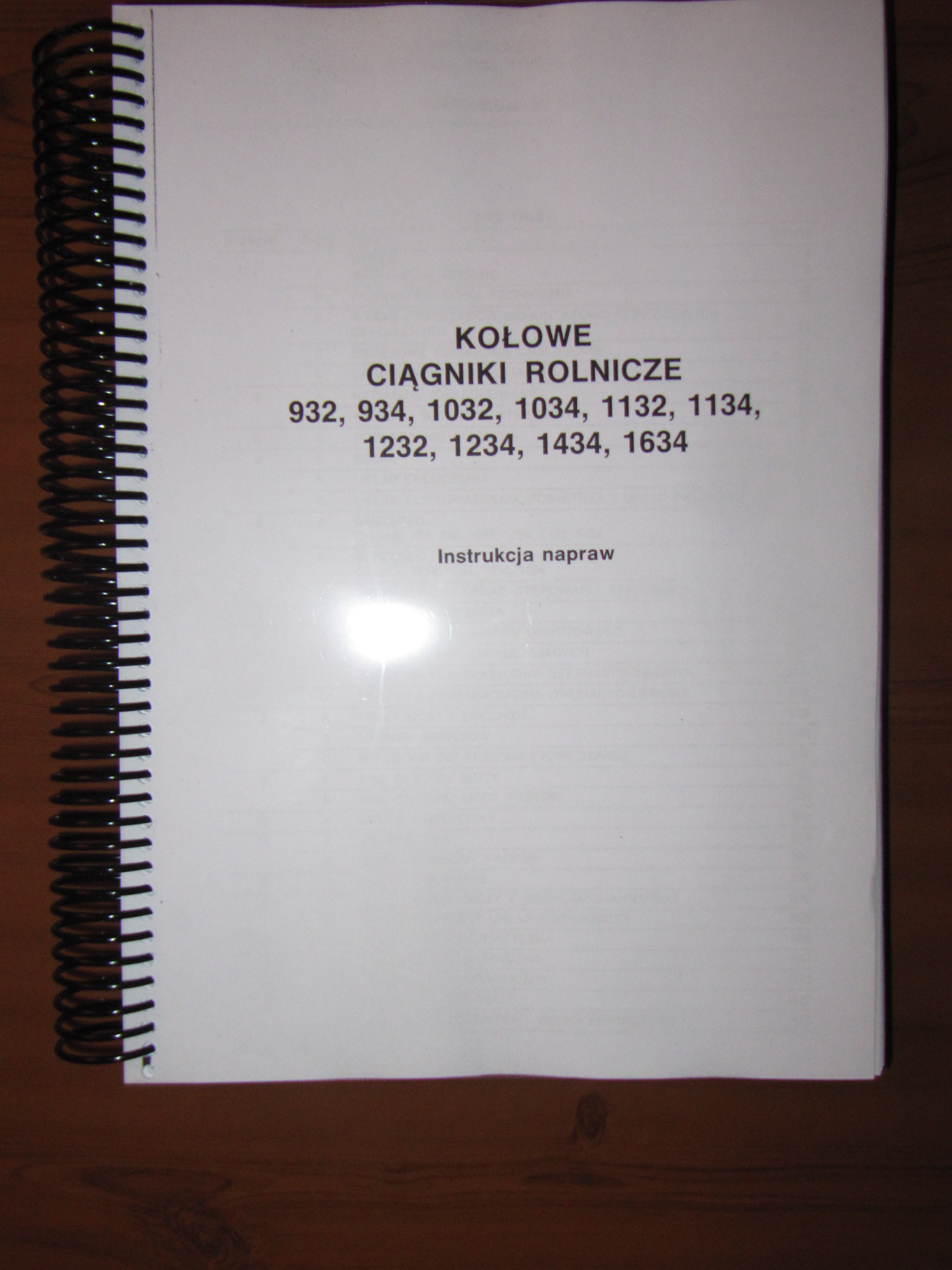 Instrukcja napraw ciągnika URSUS 932,934,1032,1034,1132,1134,1232,1234 — zdjęcie 1