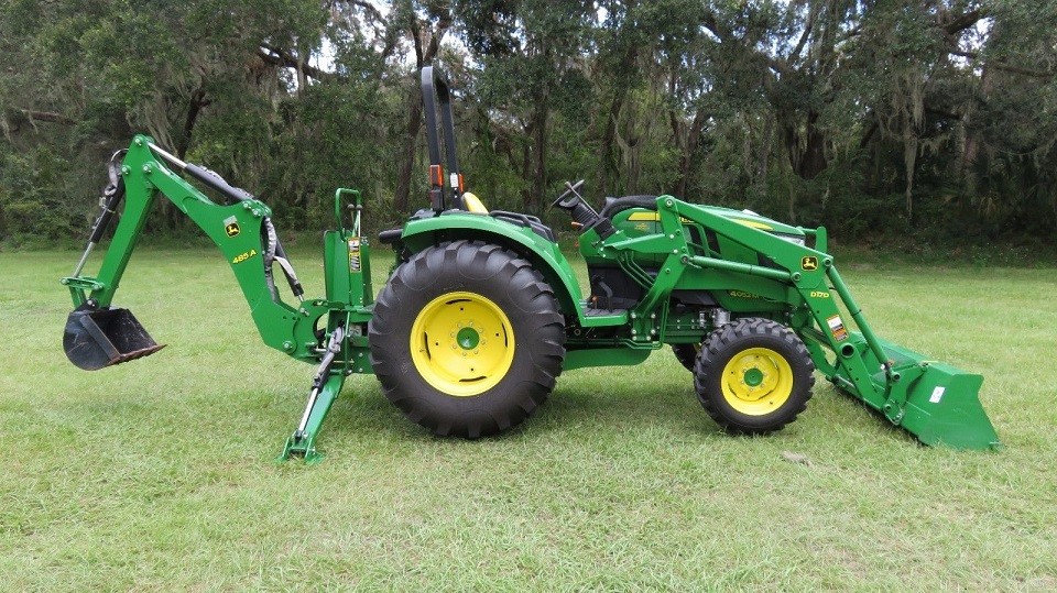   Ciągnik John Deere M405 - 2014 + ładowacz czołowy — zdjęcie 1