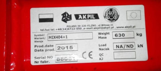 Pług jedno belkowy Akpil — zdjęcie 4