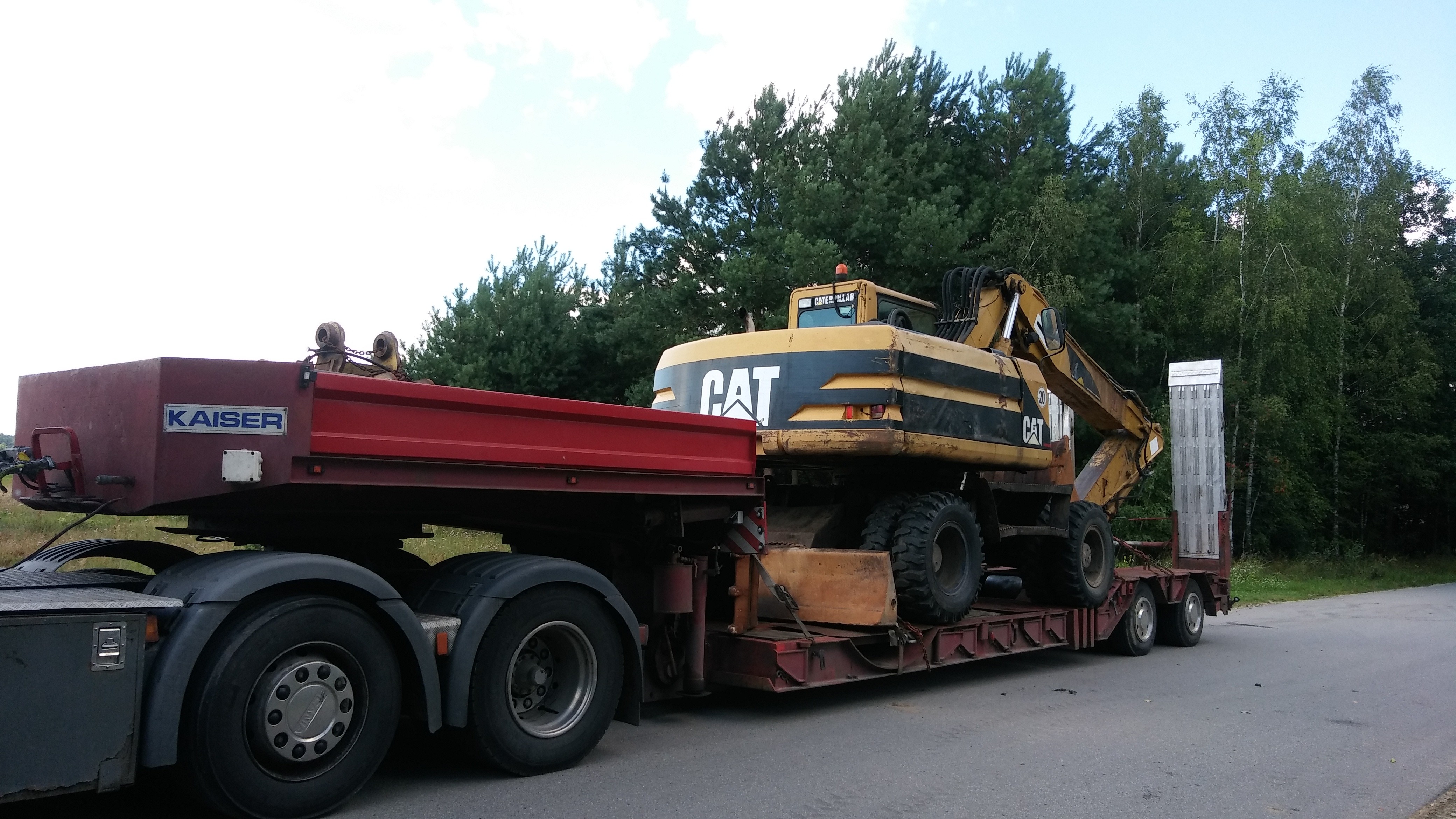 Transport koparek ładowarek maszyn  JCB KOMATSU DOOSAN — zdjęcie 4