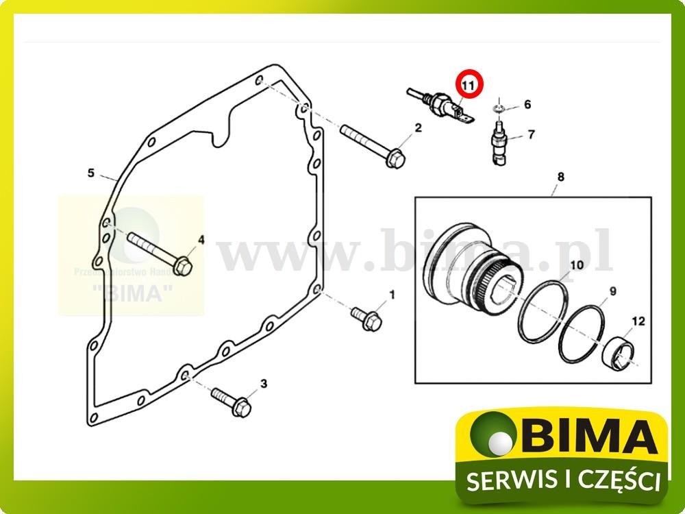 Czujnik temperatury oleju John Deere 6800,6900,6920 — zdjęcie 2