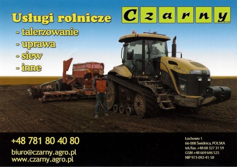 Usługi agrotechniczne- siew,talerzowanie i inne