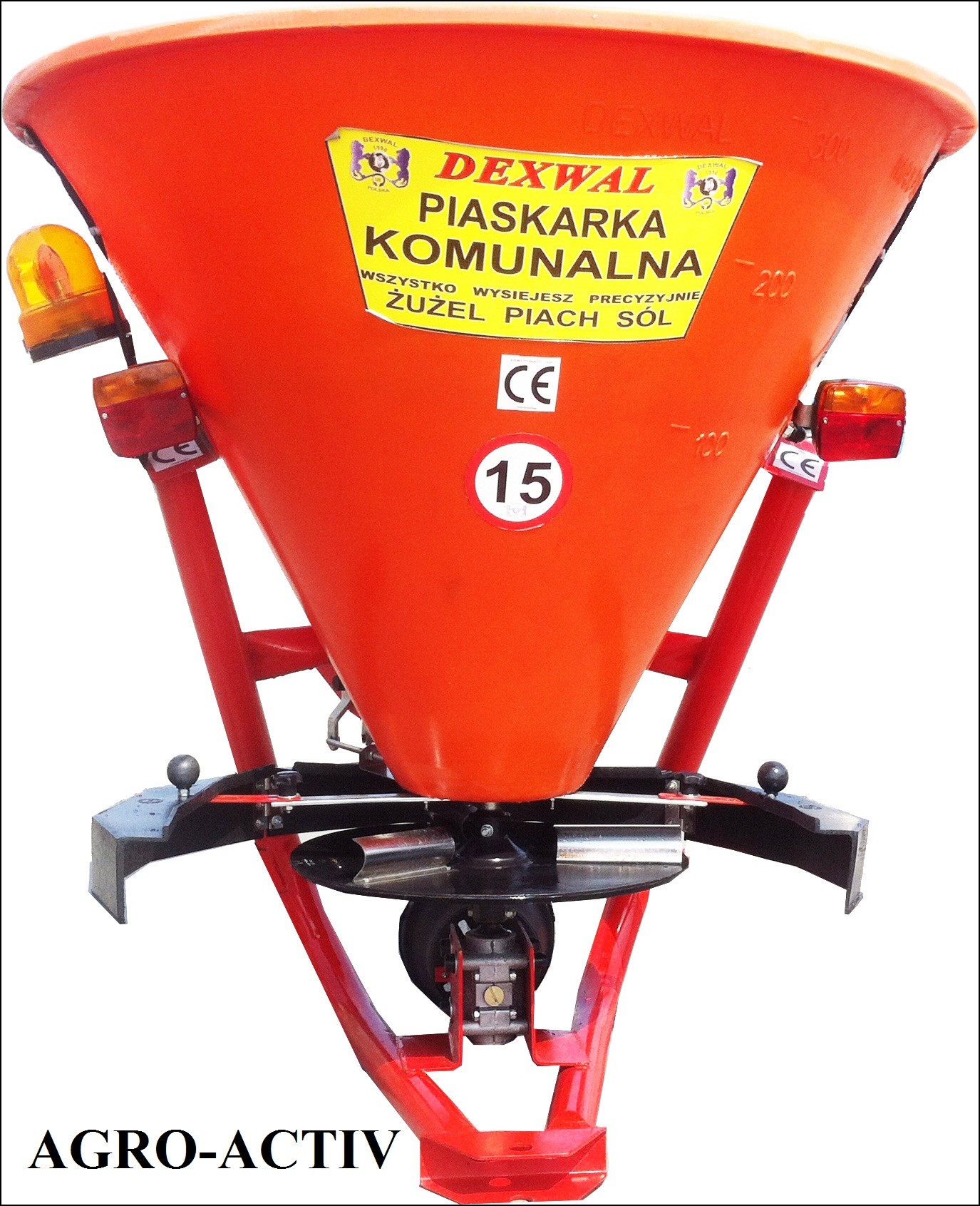 Piaskarko Komunalna Drogowa Mini 200 L Zawieszana DEXWAL AGRO-ACTIV — zdjęcie 4
