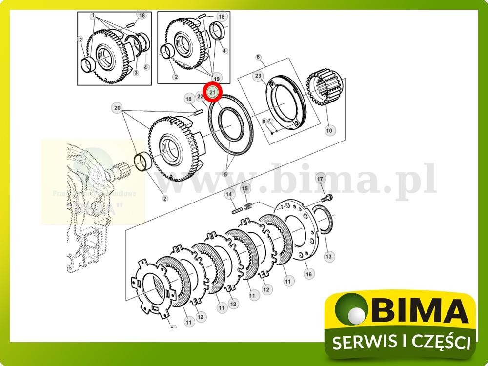 Uszczelniacz kosza John Deere 6920S,6930,7200,7200R — zdjęcie 2