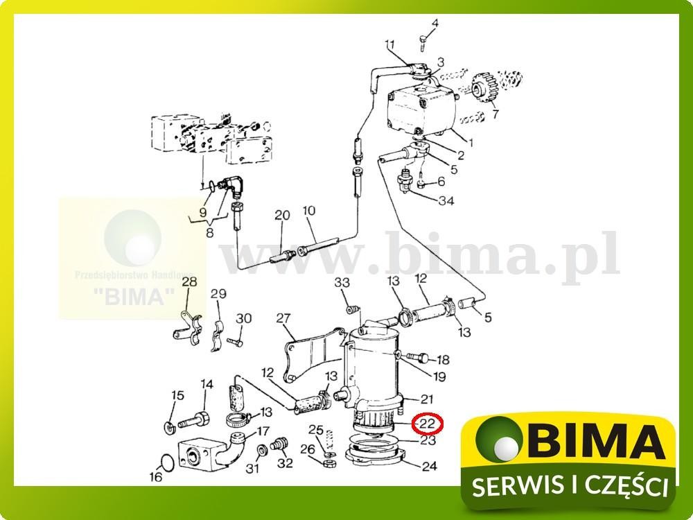 Filtr hydrauliki Massey Ferguson 373,374,377,383,384 — zdjęcie 3