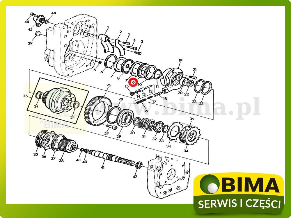 Tłok wom John Deere 2450,1550,1750,1850,1350,2955,2755 — zdjęcie 2