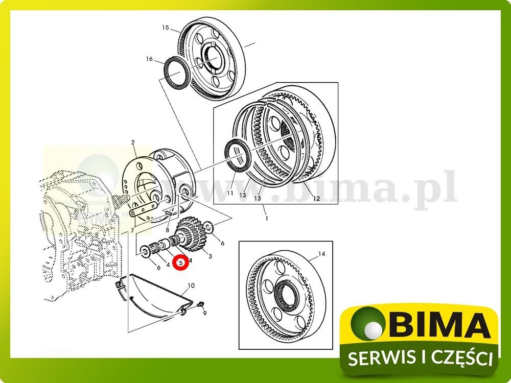 Tulejka skrzyni biegów John Deere 6110RC,6090MC,6100MC